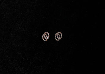 Dual Hoop Artificial Ear Tops