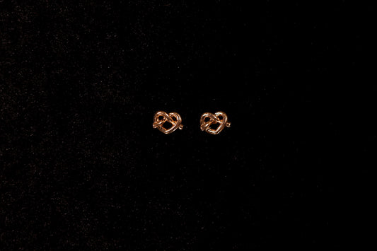 Gold Platted Heart Ear Tops